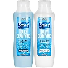 Suave Shampoo & Conditioner Set, Clarifying & Hydrating Build Up & Residue Removal Formulas for Beautiful, Shiny Hair, 22.5 Oz Ea (2 Piece Set)