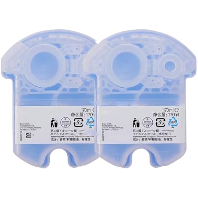 Shaver Cleaning Fluid ,compatible For Braun, Clean & Renew Refill Cartridges CCR4