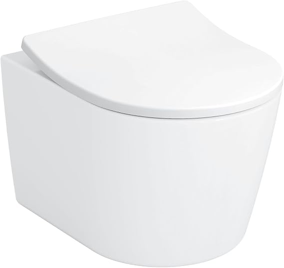 TOTO CT427CFG#01 RP Compact Wall-Hung Elongated Toilet Bowl, Cotton White