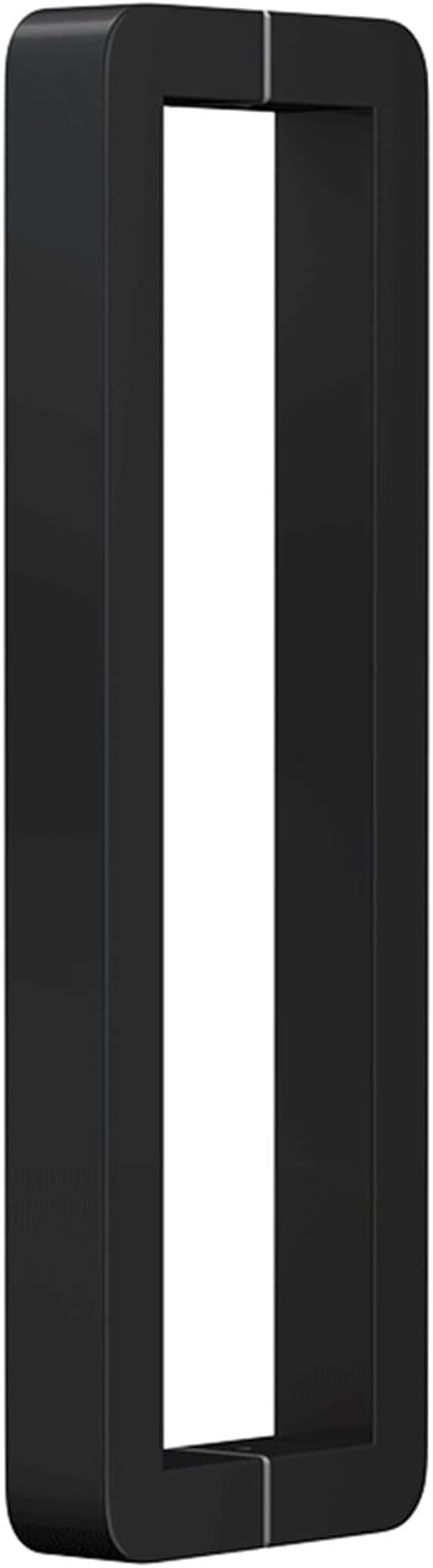 Heavy Duty Stainless Steel Push Pull Door Handle, Commercial Double Sided Bar Barn Door Handles Shower Glass Pulls, Office Shop Entry, Garages Sheds Gates/Black/72.5Cm/28.5In