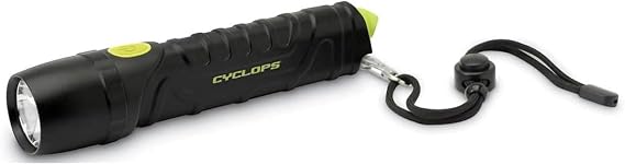 Cyclops 800 Lumens Led Pocket Flashlight with Emergency Glass Breaker for Camping, Hiking, Emergency