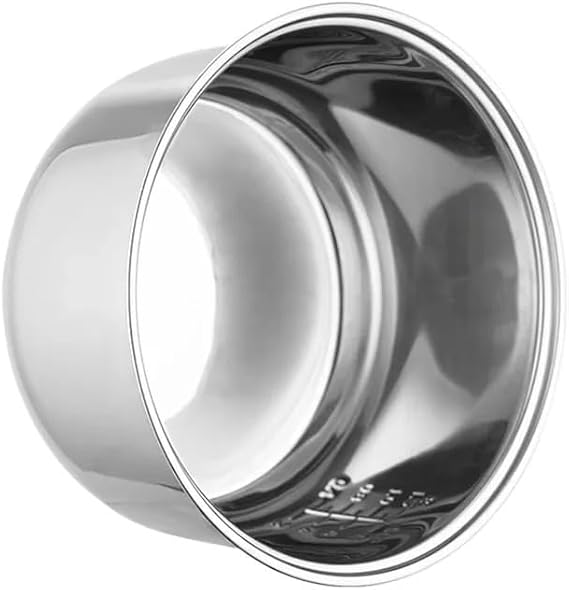 Rice Cooker Inner Pot, Compatible for Zojirushi NS-WAC18, Food Grade 304 Stainless Steel Rice Cooker Inner Pot Replacement, 10 Cup Non-Tick Inner Bowl with Measurement Marks, Easy Clean