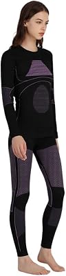 Thermal Underwear for Women Men Ultra-Soft Long Sleeve Base Layer Skiing Winter Warm Top and Bottom Set