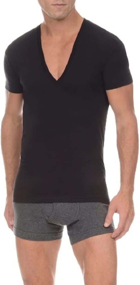 2(X)IST Pima Slim Fit Deep V-Neck T-Shirt