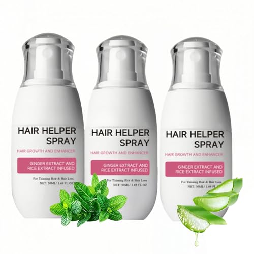 Hair Helper Spray, Hair Regrowth Spray 2.0 for Women Men, Stronger Hair Growth Booster for Thinning Hair & Hair Loss, Hair Growth Products for All Hair Types 1 pcs 3 Pcs