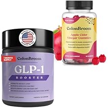 ColonBroom GLP-1 Weight Management Supplement for Women & Men (60 Capsules) & Apple Cider Vinegar Gummies for Women (60 Gummies) - Supports Gut Health, Metabolic Wellness & Appetite Regulation