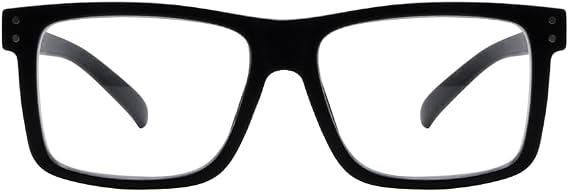 Eyekepper Oversized Glasses for Men Women Square Large Frame Non Prescription Eyeglasses