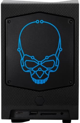 Intel 2023 NUC 12 Extreme Mini PC 12-Core i7-12700 64GB DDR4 2TB NVMe SSD NVIDIA GeForce RTX 3070Ti 8GB GDDR6X WiFi 6E RJ-45 HDMI DP 2xThunderbolt 4 RGB Lighting Windows 11 Pro w/RE 32GB USB Black