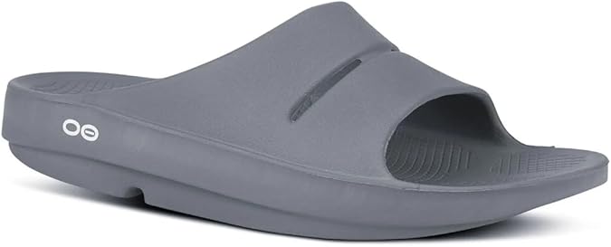 OOFOS - Unisex OOahh Sport - Post Run Recovery Slide Sandal (Grey Slate, US Men's Size 5/Women's Size 7)
