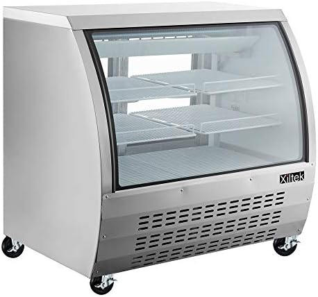 48" Deli Display Case - Refrigerated with LED Lighting - Commercial Kitchen Equipment Refrigerator