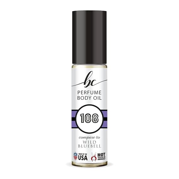 BC Perfume 108 Inspired by Wild Bluebell For Women Replica Fragrance Body Oil Dupes Roll-On 0.3 Fl Oz/10ml-X1