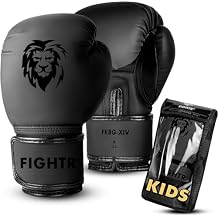 FIGHTR Kids Boxing Gloves and More Stability | Junior Boys and Girls | Boxing, MMA, Muay Thai, Kickboxing & Martial Arts 04 06 oz | incl. Carry Bag
