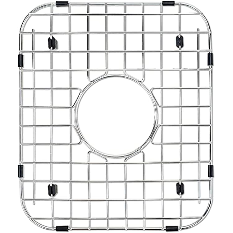 Kitchen Sink Protector Grid, Stainless Steel Sink Bottom Grid 13.6 x 11.6 Inch, Sink Rack for Bottom Protection