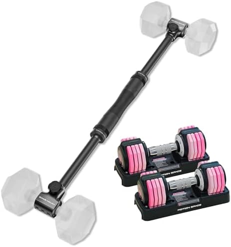 Pair 12.5lbs Adjustable Dumbbells Set with Flexibell Dumbbell Converter