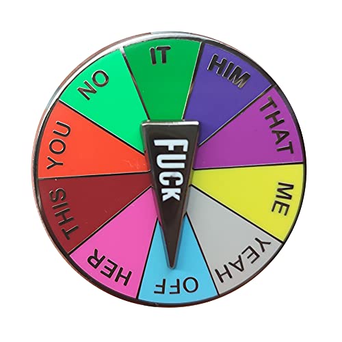 Jar of Fuck,Fuck Spinning Enamel Pin Brooch,The Spinning Wheel Moves Nicely,Gag Gift Birthday Gift Christmas Gift Funny Gift