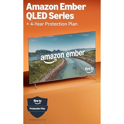 Amazon Ember 65" QLED Series with Fire TV (newest model) with 4-Year Protection Plan