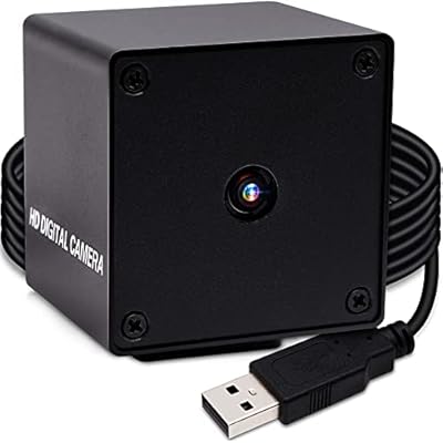 ELP 48MP Autofocus USB Camera with Metal Case for Computer Wide Angle 70degree No Distortion Lens Webcam Mini UVC USB2.0 PC Camera CCTV Video Industrial Lightburn Camera for Raspberry pi Jetson Nano