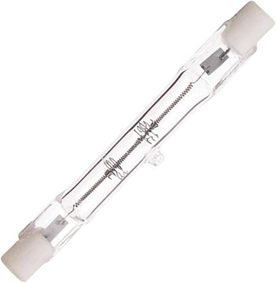 Satco S3184 250 Watt 3950 Lumens T3 Halogen Double Ended R7S Base 120 Volt Clear 78mm Light Bulb, Dimmable