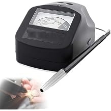 Jewelry Diamond Detector and Tester Pen,Moissanite Diamond Tester, 16 Types of Gemstones Can Be Tested/Built-in Glass and Calibration (Cal) Test Disc,for Jewelry Shop