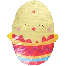 Easter Happy Chick Pinata Cute Yellow Chick Spring Pinata for Kids, Easter Party Decoration, Egg Hunt, Birthday & School Activities