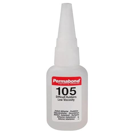 Maven Adhesive Kits (Permabond 105) Instant Adhesive-for Difficult Plastics & Rubbers (Like EPDM) and More (Glue Only, 1oz)