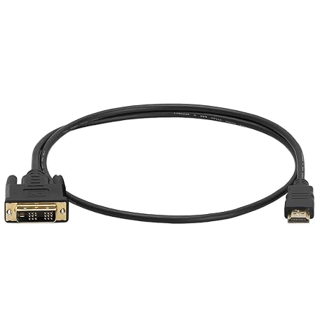 Cmple - HDMI to DVI Adapter Cable - 3 Feet Bi Directional High Speed Male Plug Monitor Cord Connector Converter for PC Laptop HDTV Projector