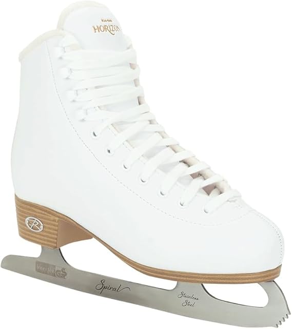 Riedell Unisex Horizon Recreational Ice Skates - Supportive Uppers with Plush Padded Lining, Smooth Stainless Steel Blades, and PVC Soles