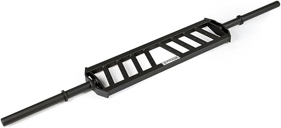 Titan Fitness Hybrid Angled Multi-Grip Olympic Barbell V3, Rated 1,900 LB, Rackable Swiss/Football Bar