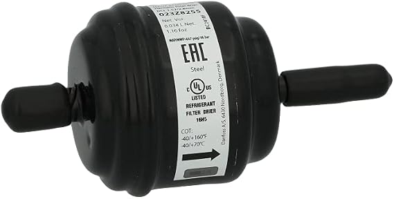 Danfoss 023Z8255 Filter Drier Dcl1.52sx2/2.8mm 1/4 in. Odf X 2.8mm Odf Unidirectional