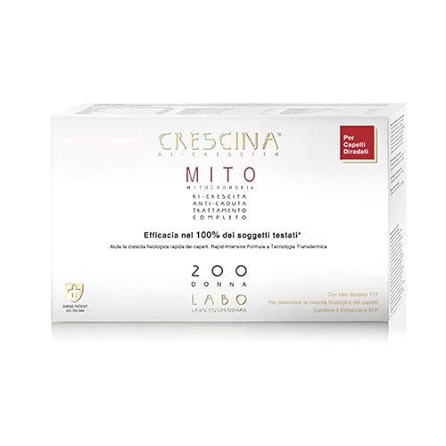 Crescina Transdermic MITO Re-Growth and Anti-Hair Loss Double Treatment for Thinning Hair 200 Women 20 vials 1010