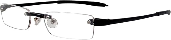 Visualites 7 Black 1.50 Half Eye Reading Glasses