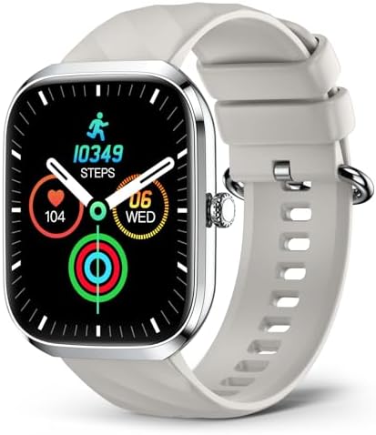 Smart Watch for Men Women, 2.06 HD AMOLED Screen Smartwatch AnswerMake Calls, 247 Heart Rate Blood Pressure Blood Oxygen Sleep Monitor, IP68 Waterproof 114 Sport Mode Fitness Watch Grey