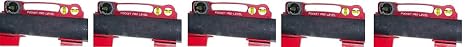 Flange Wizard PP-200 Pocket Pro Levels, 9", 3 Vials, RED (5)