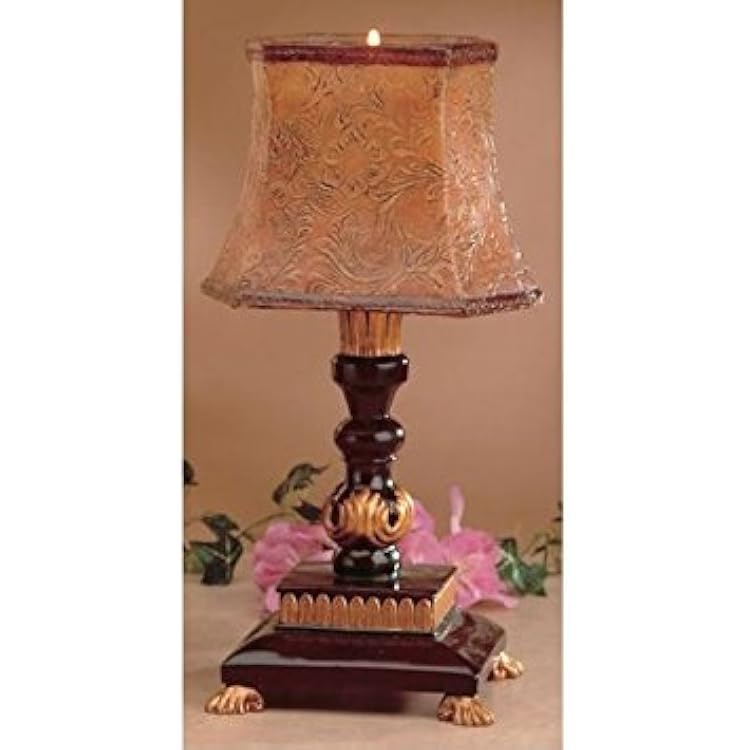 Tropical Beige Candle Lamp wFancy Holder