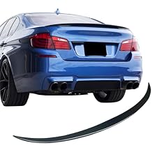Spoiler Wing Rear Spoiler Compatible with BMW 5 Series F10 550i 528i 535i M5 535d 2011-2016 Trunk Tail Rear Trunk Lid,Glossy Black - MP Style