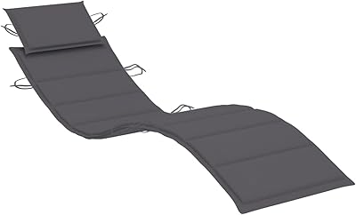 Tidyard Sun Lounger Cushion, Patio Furniture Replacement Chaise Lounge Cushion, Fabric Indoor Outdoor Lounger Chair Seating Cushion 73.2 x 22.8 x 1.2 Inches L x W x T