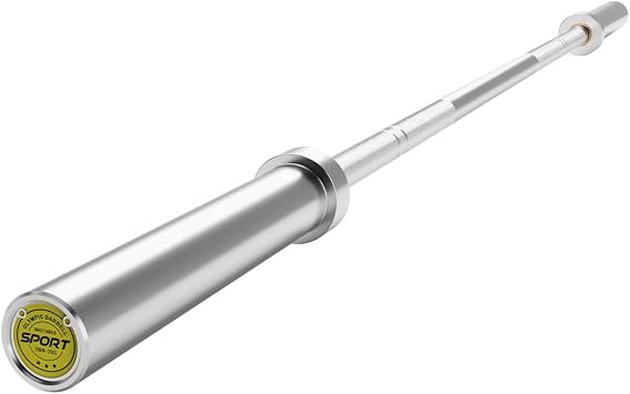 Barbell, 2 in Olympic 7 ft Barbell Bars, 45 LB Barbell, Hard Chrome & Knurled Grip & 1000 LB Capacity, Weight Bar For Squats,Bench Press,Deadlifts,Bent-Over Rows,Hip Thrusts