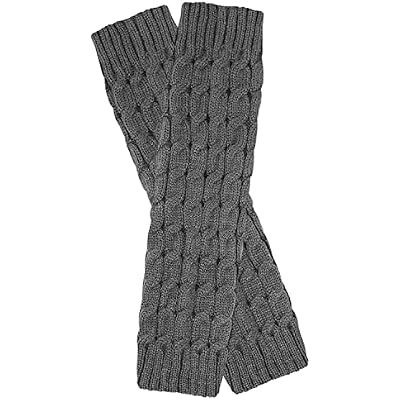 Bowbear Womens Solid Color Cable Knit Leg Warmers
