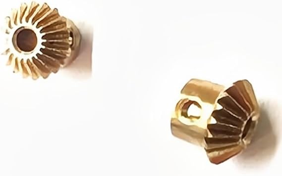 Gears Pinion Gear Set, Pinion Gear 2pcs 1:1 Bevel Gear 0.5 Module 20 Teeth Bevel Pinion 3mm Inner Hole 0.5M 20T Brass Gear Steel Gear 90 Degree Commutation Gear bore Shaft(0.5M 20T Brass Gear)