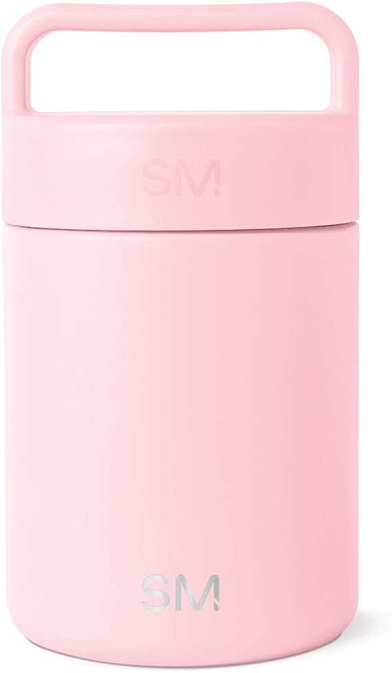 Simple Modern Insulated Food Jar with Handle | 12oz | Pink | Provision Stainless Steel Food Jar, Lunch Container | Leak Proof for Adults, Smoothie Bowl, Soup | Blush