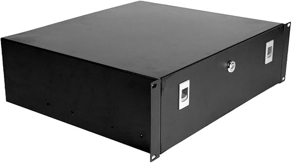 Royal RacksTM 3U Locking Drawer for Component Rack (Black)