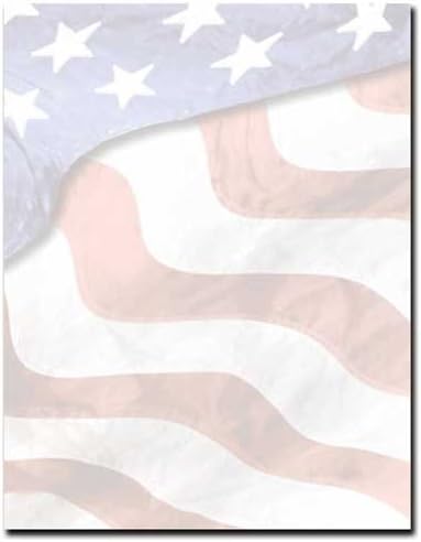 Grand Old Patriotic American Flag 4th of July Computer Printer Paper (150 Sheets)
