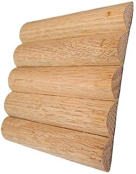 Omega National Solid Wood Tambour Sheet-Half Round Slats-Red Oak-60Lx36H