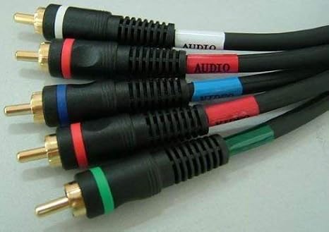 AYAGROUP 5 RCA Component Video with 2 RCA Audio Cable (12 feet, Black)
