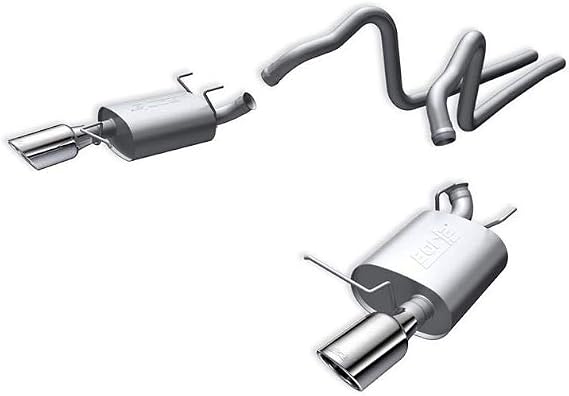 BORLA 140375 Cat-Back Performance Exhaust System for 2011-2014 Ford Mustang 3.7L V6 Automatic/Manual Transmission Coupe/Convertible.