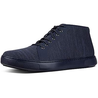 FitFlop Mens Andor High Top Sneaker Shoes, Supernavy, US 11