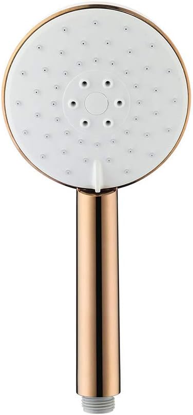 Handheld Shower Head with 3 Spray Settings ABS Luxury Spa Grade Rainfall Hand Held Shower Head High Pressure Water Saving for Bathroom Accessory, Bathtub, G1/2'' Connect,Rose Gold