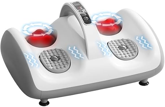 Shiatsu Foot Massager Machine, Foot and Calf Massager Deep Tissue Massager for Plantar Fasciitis, Pain Relief, Promotes Blood Circulation