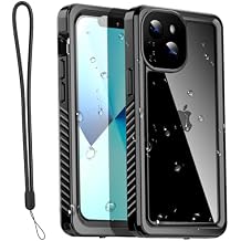 AICase Waterproof Case for iPhone 13 Mini 5.4 Inch Snowproof Dustproof Shockproof IP68 Certified Full Body Protection Fully Waterproof Underwater Protection Protective Case for iPhone 13 Mini