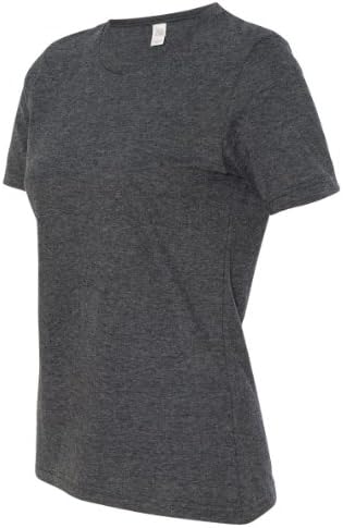 Anvil Womens Ringspun Cotton T-Shirt Heather Dark Grey